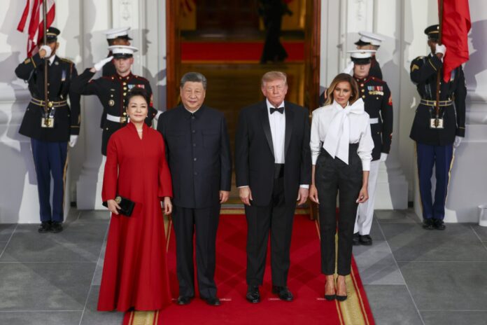 US President Trump and Chinese President Xi attend state dinner at the White House