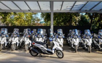 ФОТО: Доделени 33 нови полициски мотоцикли и заштитна опрема за сообраќајната полиција