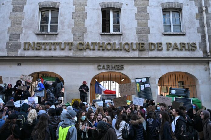 Student protests over school conditions spread across France